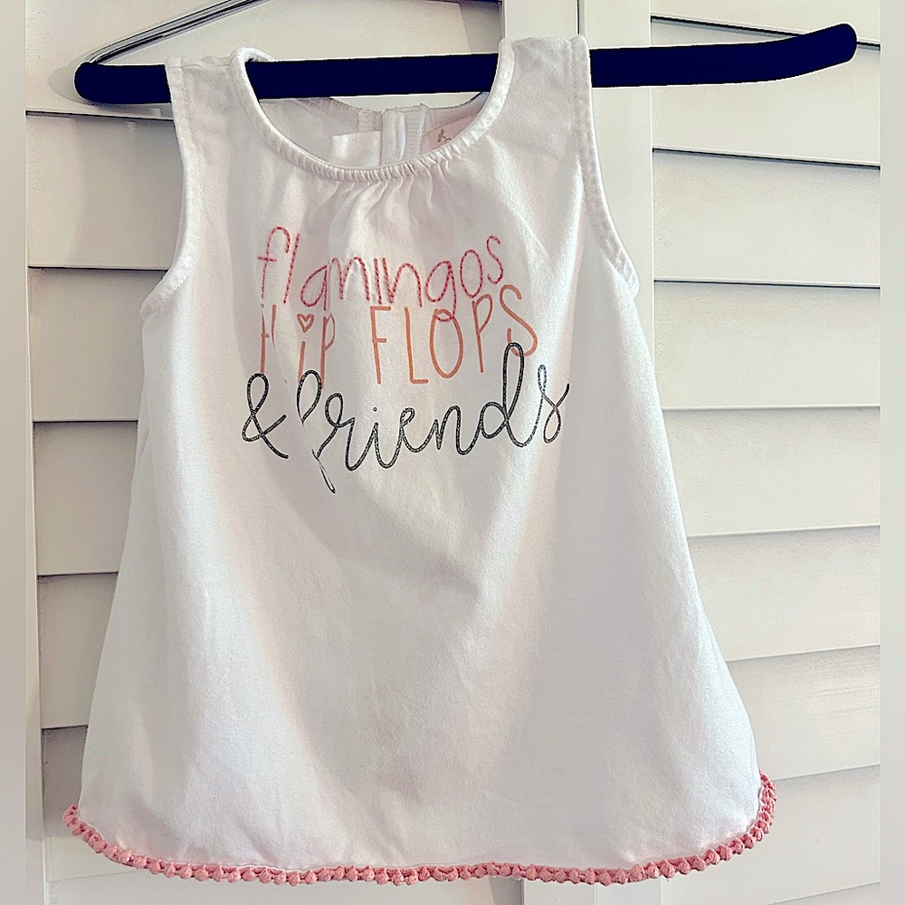 Baby White Sleeveless Shirt